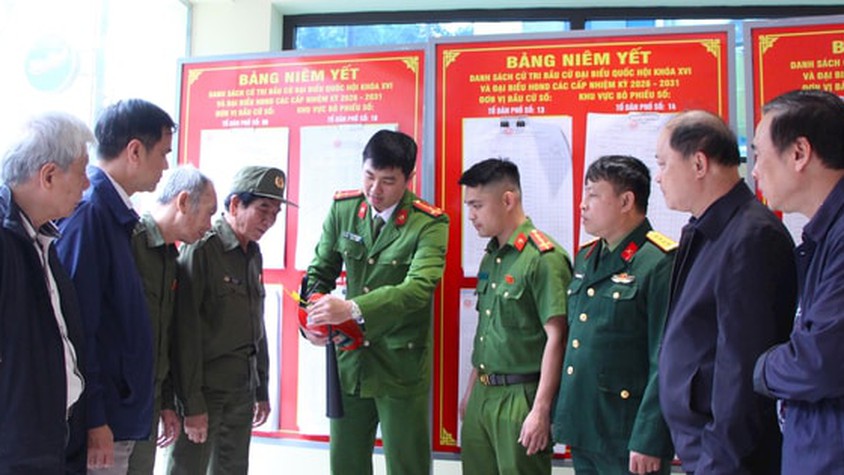 Hà Nội: Bảo đảm an toàn phòng cháy, chữa cháy tại các điểm bầu cử