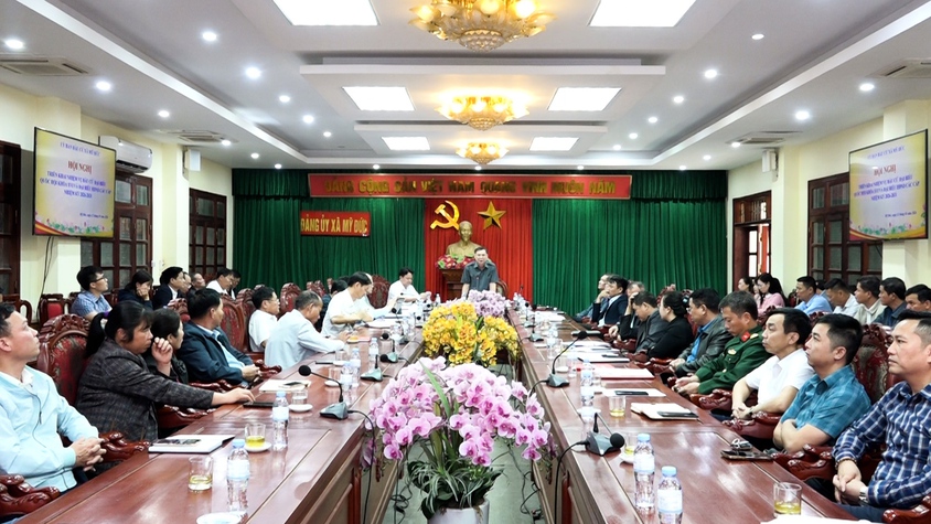 Uỷ ban bầu cử xã Mỹ Đức đánh giá và triển khai một số nhiệm vụ trọng tâm trước ngày bầu cử Quốc hội và HĐND các cấp nhiệm kỳ 2026 – 2031