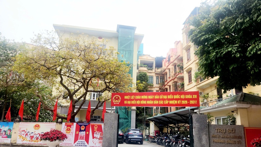 Phường Giảng Võ khẩn trương hoàn tất công tác chuẩn bị, sẵn sàng cho ngày hội bầu cử