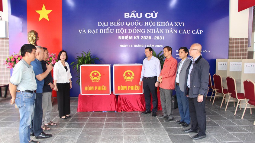 Phường Giảng Võ rà soát toàn diện công tác chuẩn bị bầu cử tại các điểm bỏ phiếu