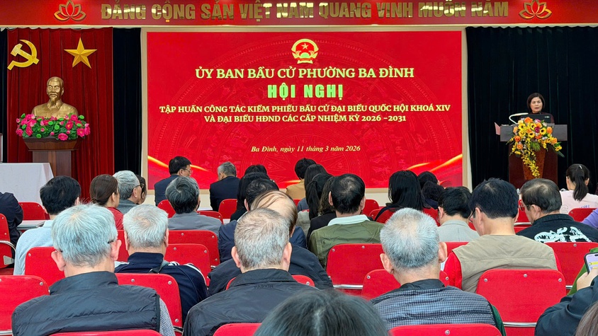 Ba Đình: Tập huấn công tác kiểm phiếu bầu cử, đảm bảo chính xác - minh bạch trong Ngày hội toàn dân
