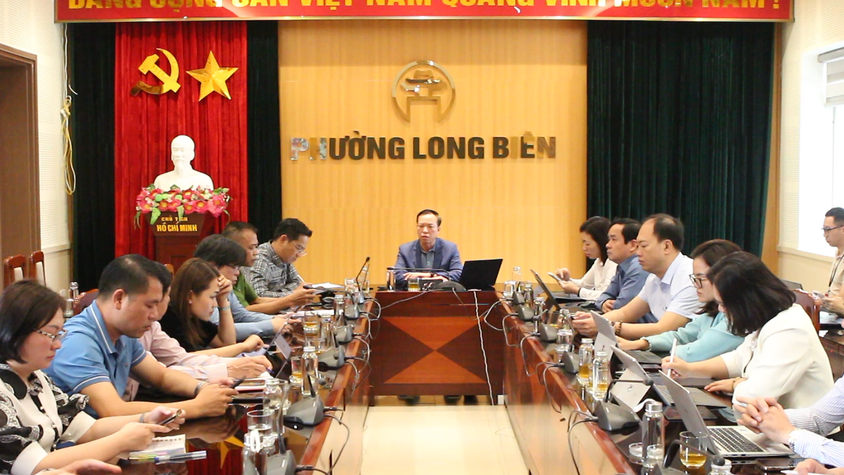 Phường Long Biên họp rà soát công tác chuẩn bị trước Ngày bầu cử