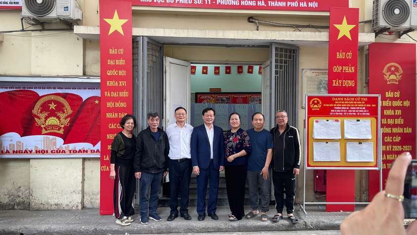 Phường Hồng Hà kiểm tra công tác chuẩn bị cho ngày bầu cử đại biểu quốc hội khóa XVI và Đại biểu HĐND các cấp nhiệm kỳ 2026-2031