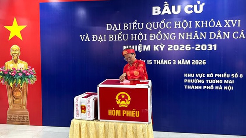 Phường Tương Mai: Cử tri nô nức tham gia Ngày hội non sông