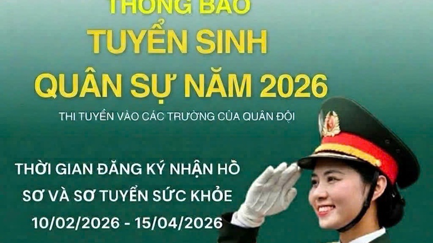 BAN CHQS PHƯỜNG CỬA NAM- TP HÀ NỘI THÔNG BÁO TUYỂN SINH QUÂN SỰ NĂM 2026