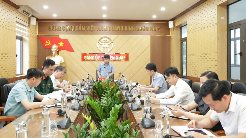 Xã Yên Xuân: Hội nghị giao ban Ban chỉ đạo Chương trình số 04