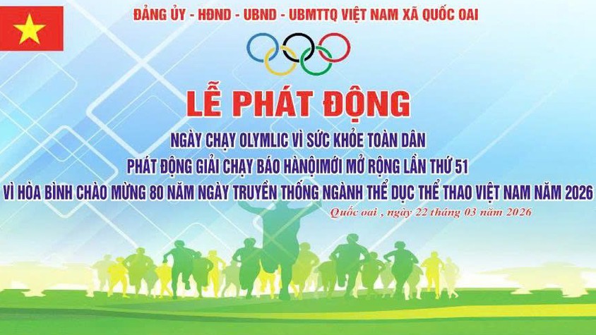 QUỐC OAI TỔ CHỨC NGÀY CHẠY OLYMPIC VÌ SỨC KHỎE TOÀN DÂN NĂM 2026