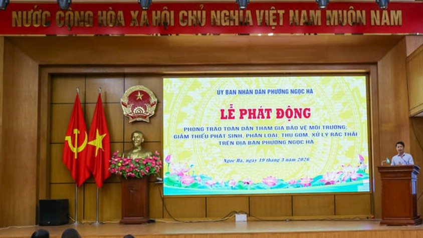 Chung tay vì phường Ngọc Hà xanh - sạch - đẹp từ những hành động nhỏ