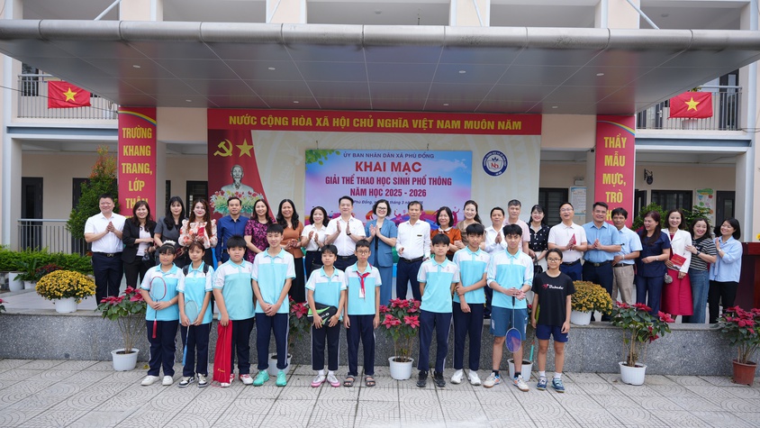 Xã Phù Đổng khai mạc Giải thể thao học sinh phổ thông năm học 2025–2026