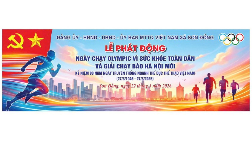 Sơn Đồng: Tổ chức Ngày chạy Olympic vì sức khỏe toàn dân năm 2026