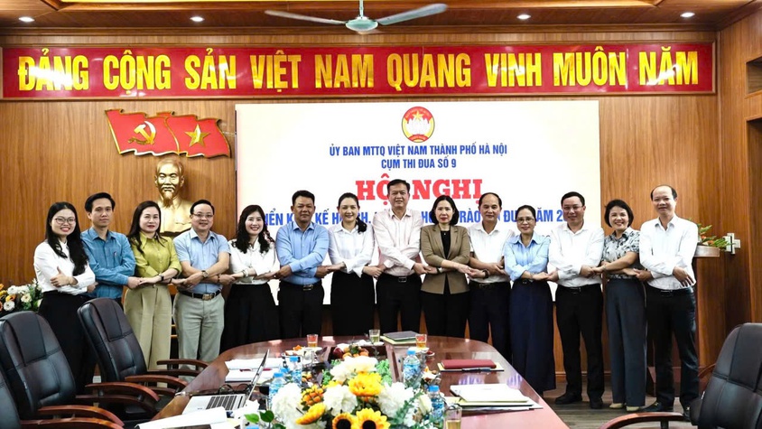 CỤM THI ĐUA SỐ 09 MTTQ TP HÀ NỘI TRIỂN KHAI KẾ HOẠCH VÀ KÝ KẾT PHONG TRÀO THI ĐUA NĂM 2026