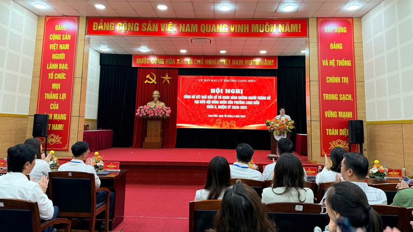 Phường Long Biên công bố kết quả bầu cử đại biểu HĐND khóa II, nhiệm kỳ 2026 – 2031