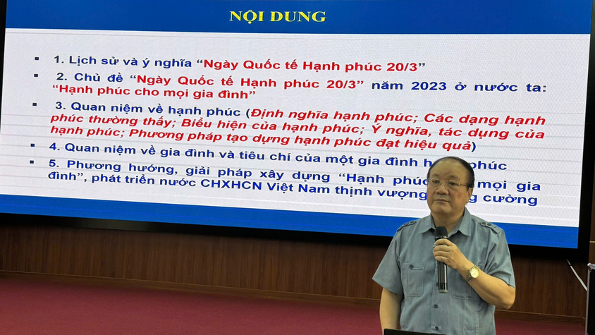Đan Phượng tuyên truyền hưởng ứng ngày Quốc tế hạnh phúc 20/3.