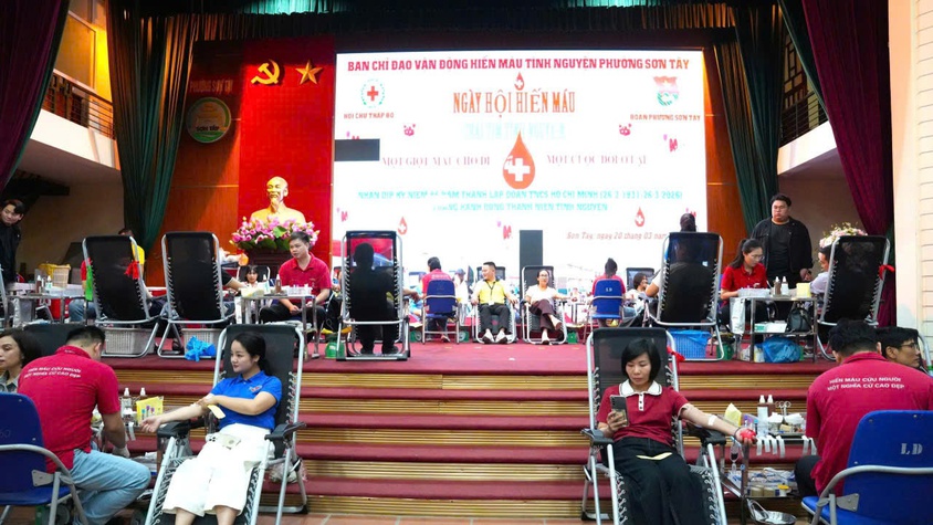 SƠN TÂY TỔ CHỨC NGÀY HỘI HIẾN MÁU NĂM 2026