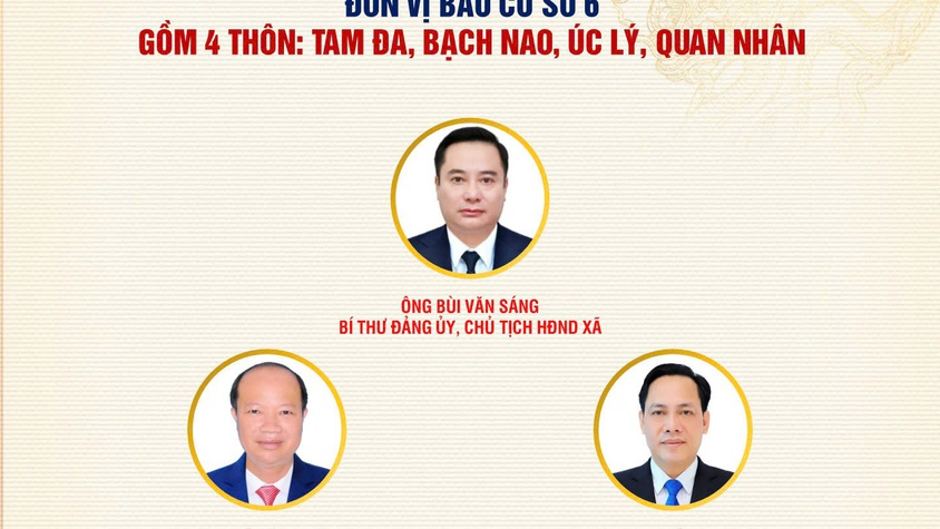 Đơn vị bầu cử số 6 xã Tam Hưng bầu đủ 5 đại biểu HĐND khóa XXIII