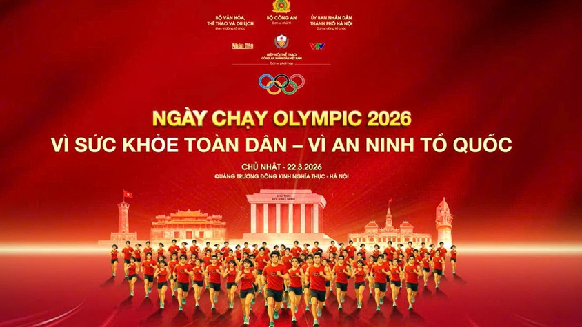 Phát động ngày chạy Olympic vì sức khỏe toàn dân - vì an ninh Tổ quốc năm 2026