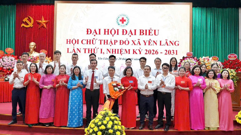 YÊN LÃNG TỔ CHỨC THÀNH CÔNG ĐẠI HỘI ĐẠI BIỂU HỘI CHỮ THẬP ĐỎ NHIỆM KỲ 2026-2031