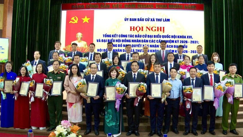 XÃ THƯ LÂM TỔ CHỨC HỘI NGHỊ TỔNG KẾT CÔNG TÁC BẦU CỬ ĐẠI BIỂU QUỐC HỘI KHÓA XVI VÀ ĐẠI BIỂU HĐND CÁC CẤP NHIỆM KỲ 2026–2031