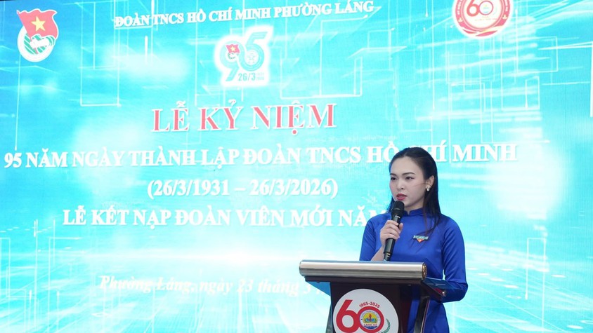 ĐOÀN PHƯỜNG LÁNG TỔ CHỨC LỄ KỶ NIỆM 95 NĂM NGÀY THÀNH LẬP ĐOÀN TNCS HỒ CHÍ MINH VÀ KẾT NẠP ĐOÀN VIÊN MỚI NĂM 2026