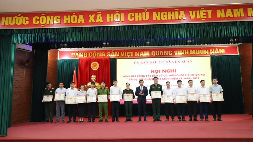 Hội nghị tổng kết công tác bầu cử đại biểu Quốc hội khóa XVI và đại biểu Hội đồng nhân dân các cấp nhiệm kỳ 2026–2031