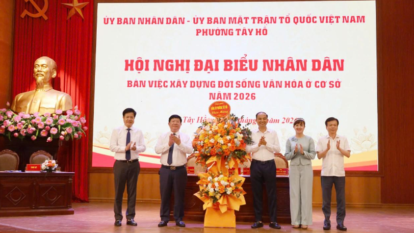 Phường Tây Hồ phát huy dân chủ, xây dựng đời sống văn hóa từ cơ sở