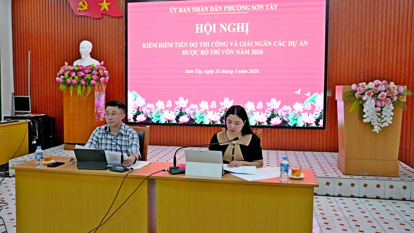 UBND PHƯỜNG SƠN TÂY KIỂM ĐIỂM TIẾN ĐỘ, QUYẾT LIỆT ĐẨY NHANH THI CÔNG VÀ GIẢI NGÂN CÁC DỰ ÁN NĂM 2026