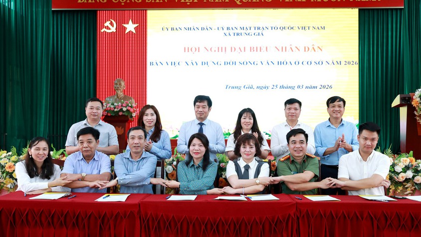 ỦY BAN NHÂN DÂN - ỦY BAN MTTQ VIỆT NAM XÃ TRUNG GIÃ TỔ CHỨC HỘI NGHỊ ĐẠI BIỂU NHÂN DÂN BÀN VIỆC XÂY DỰNG ĐỜI SỐNG VĂN HÓA Ở CƠ SỞ NĂM 2026