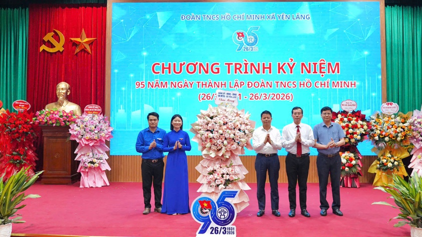 ĐOÀN THANH NIÊN XÃ YÊN LÃNG TỔ CHỨC LỄ KỈ NIỆM 95 NĂM NGÀY THÀNH LẬP ĐOÀN THANH NIÊN CỘNG SẢN HỒ CHÍ MINH (26/3/1931 – 26/3/2026)