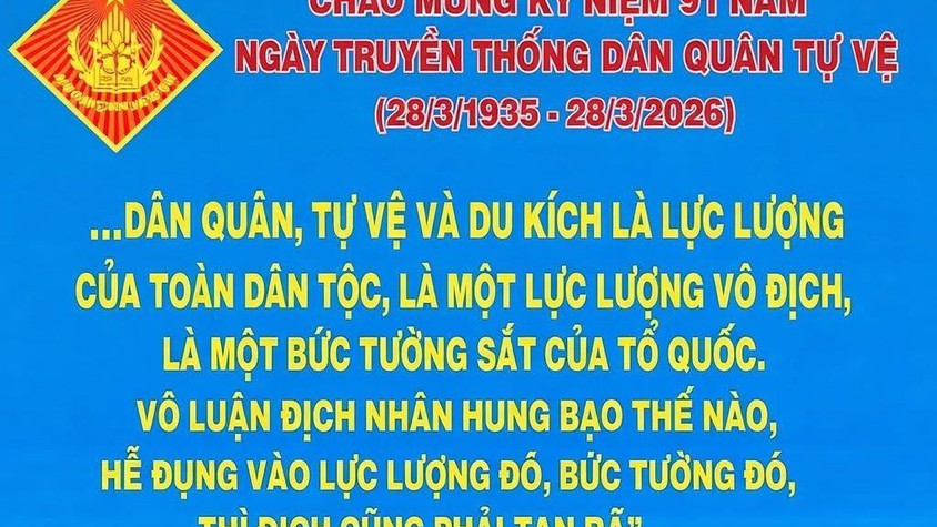 KỶ NIỆM 91 NĂM NGÀY THÀNH LẬP DÂN QUÂN TỰ VỆ VIỆT NAM (28/3/1935 – 28/3/2026)