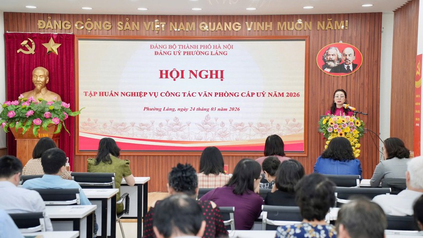 PHƯỜNG LÁNG TẬP HUẤN NGHIỆP VỤ CÔNG TÁC VĂN PHÒNG CẤP ỦY NĂM 2026, ĐẨY MẠNH CHUYỂN ĐỔI SỐ
