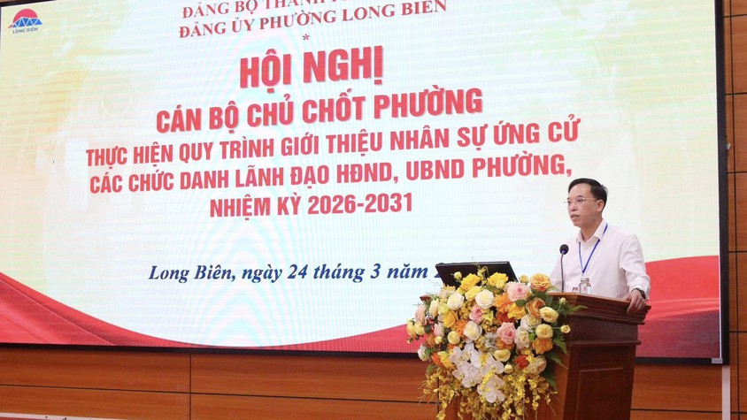 Phường Long Biên thực hiện quy trình giới thiệu nhân sự các chức danh lãnh đạo HĐND, UBND phường nhiệm kỳ 2026 - 2031