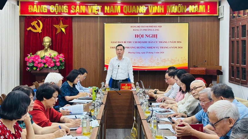 GIAO BAN BÍ THƯ CHI BỘ PHƯỜNG LÁNG THÁNG 3/2026: TẬP TRUNG THÁO GỠ “ĐIỂM NGHẼN”, NÂNG CAO HIỆU QUẢ TỪ ĐỊA BÀN DÂN CƯ