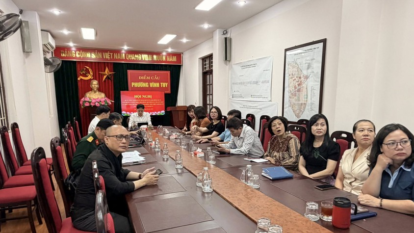 PHƯỜNG VĨNH TUY TỔ CHỨC HỘI NGHỊ TRỰC TUYẾN QUÁN TRIỆT NGHỊ QUYẾT SỐ 02-NQ/TW CỦA BỘ CHÍNH TRỊ