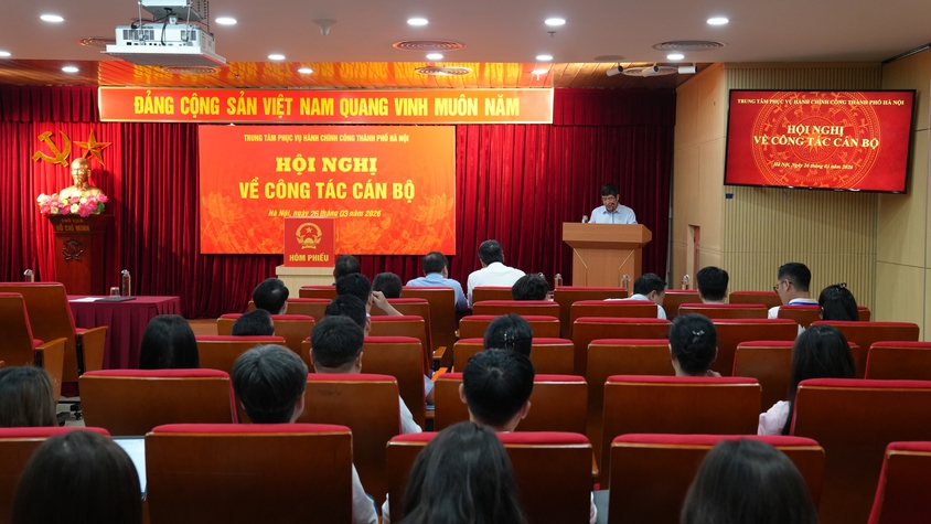 Trung tâm Phục vụ hành chính công tổ chức Hội nghị kiện toàn, bổ sung chức danh cán bộ