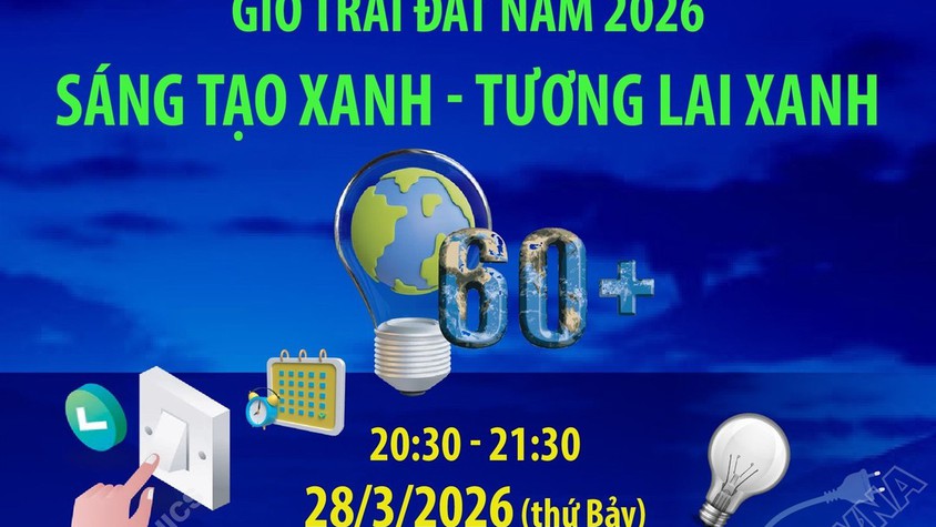 GIỜ TRÁI ĐẤT 2026 – SÁNG TẠO XANH – TƯƠNG LAI XANH