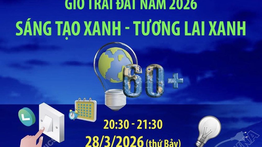 Phường Dương Nội hưởng ứng chiến dịch Giờ trái đất năm 2026
