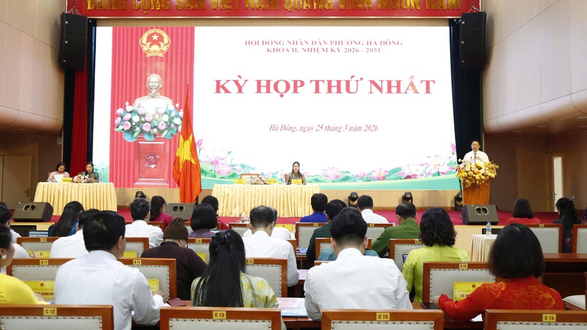 HĐND phường Hà Đông khóa II, nhiệm kỳ 2026–2031 tổ chức thành công Kỳ họp thứ nhất