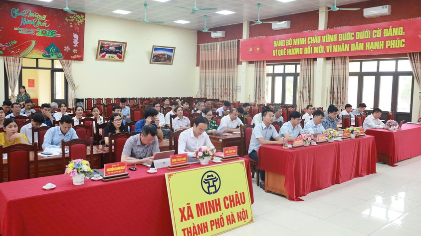 Xã Minh Châu tham gia học tập, quán triệt Nghị quyết về phát triển Thủ đô trong kỷ nguyên mới