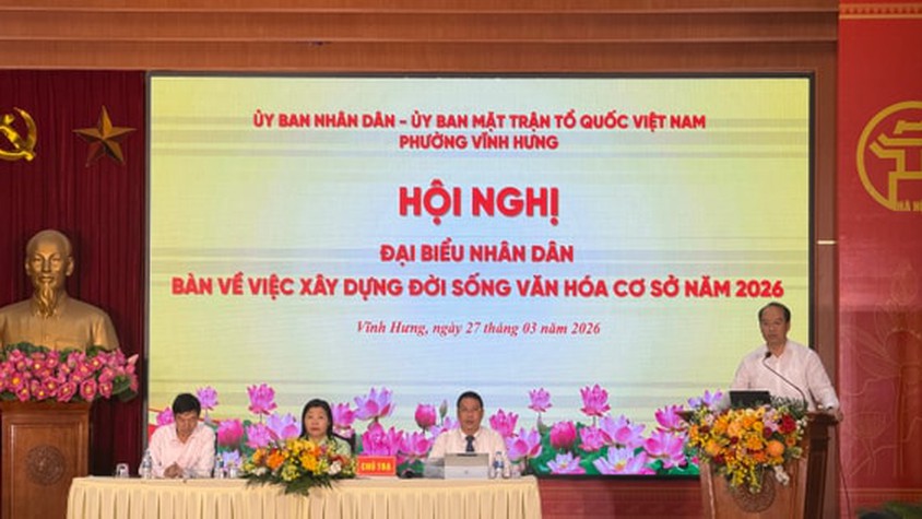 Vĩnh Hưng: Bàn việc xây dựng đời sống văn hóa cơ sở