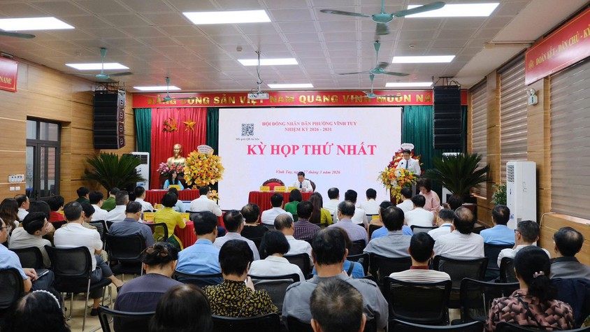 Phường Vĩnh Tuy tổ chức Kỳ họp thứ nhất HĐND nhiệm kỳ 2026–2031