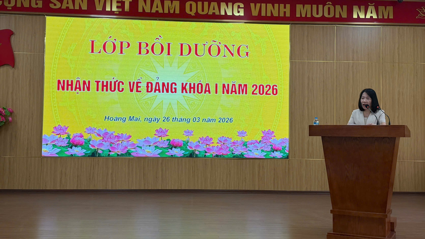 KHAI GIẢNG LỚP BỒI DƯỠNG NHẬN THỨC VỀ ĐẢNG KHÓA I NĂM 2026
