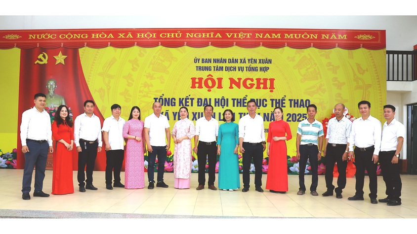 Xã Yên Xuân tổng kết công tác Đại hội Thể dục thể thao và kỷ niệm 80 năm Ngày truyền thống Thể dục thể thao Việt Nam