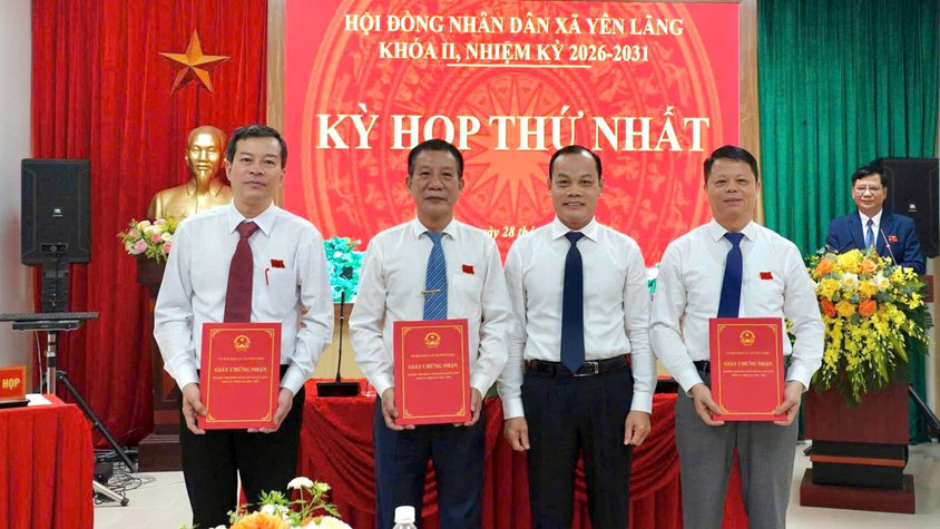 YÊN LÃNG TỔ CHỨC THÀNH CÔNG KỲ HỌP THỨ NHẤT HĐND XÃ KHÓA II, NHIỆM KỲ 2026-2031