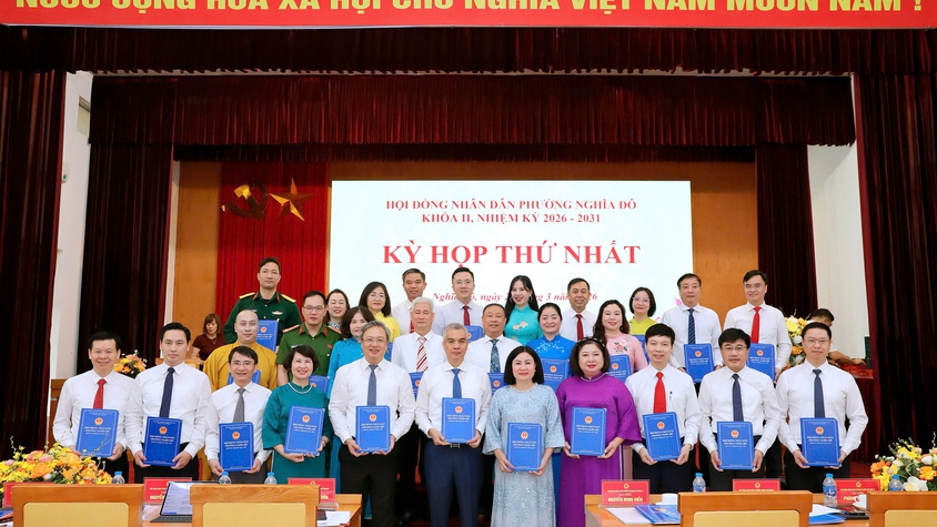 HĐND phường Nghĩa Đô tổ chức kỳ họp thứ nhất HĐND phường khóa II nhiệm kỳ 2026-2031