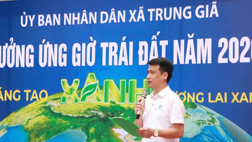 Xã Trung Giã phát động hưởng ứng Giờ Trái đất 2026, lan tỏa thông điệp tiết kiệm năng lượng