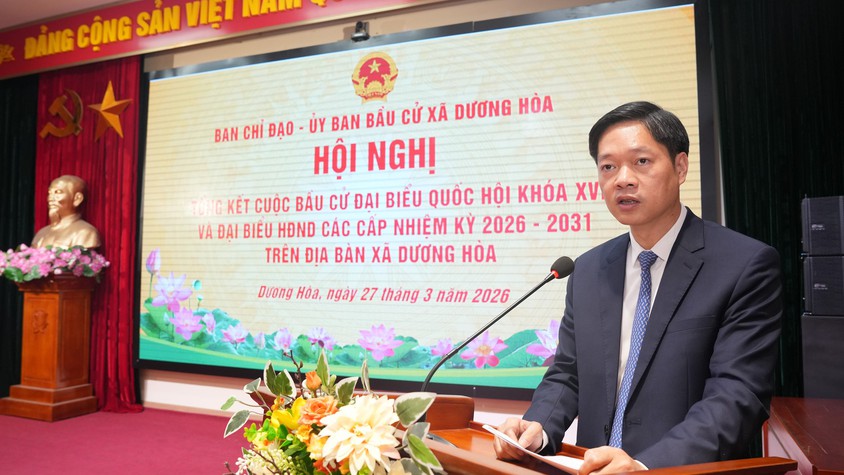 34 tập thể và 213 cá nhân trên địa bàn xã Dương Hoà được khen thưởng công tác bầu cử