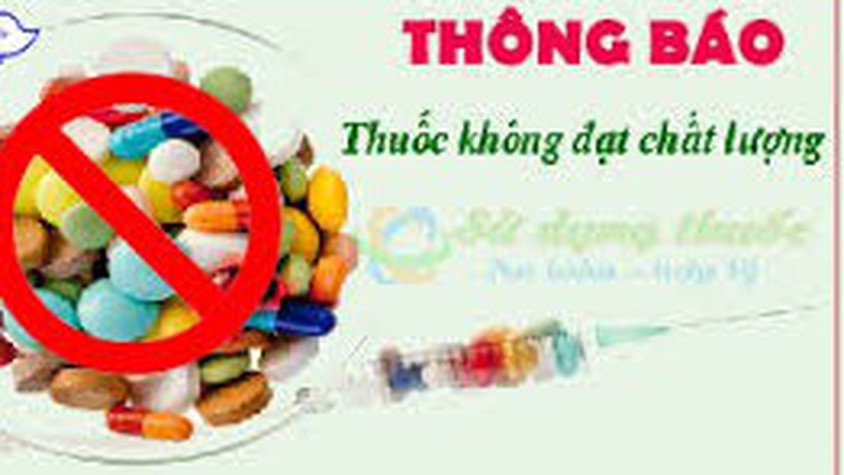 Sở y tế Thông báo thu hồi thuốc vi phạm mức độ 2 của thuốc Aclon (Số giấy đăng ký lưu hành: VD 18521-13)