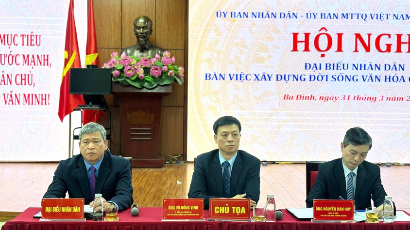 Hội nghị đại biểu Nhân dân phường Ba Đình: Quyết tâm nâng cao chất lượng đời sống văn hóa