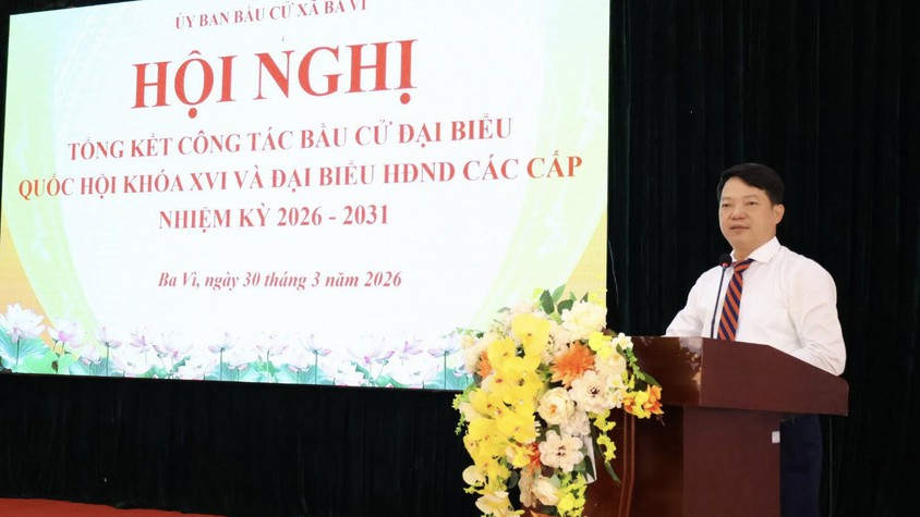ỦY BAN BẦU CỬ XÃ BA VÌ TỔNG KẾT CÔNG TÁC BẦU CỬ ĐẠI BIỂU QUỐC HỘI KHÓA XVI VÀ ĐẠI BIỂU HĐND CÁC CẤP NHIỆM KỲ 2026 - 2031
