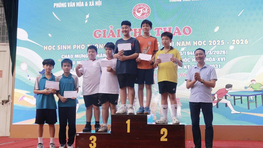 Sôi nổi Giải thể thao học sinh phổ thông phường Dương Nội năm học 2025 - 2026